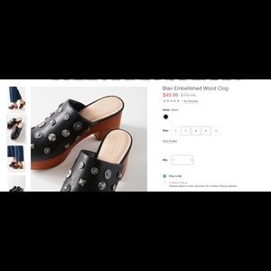 Urban Outfitters Wooden Clog